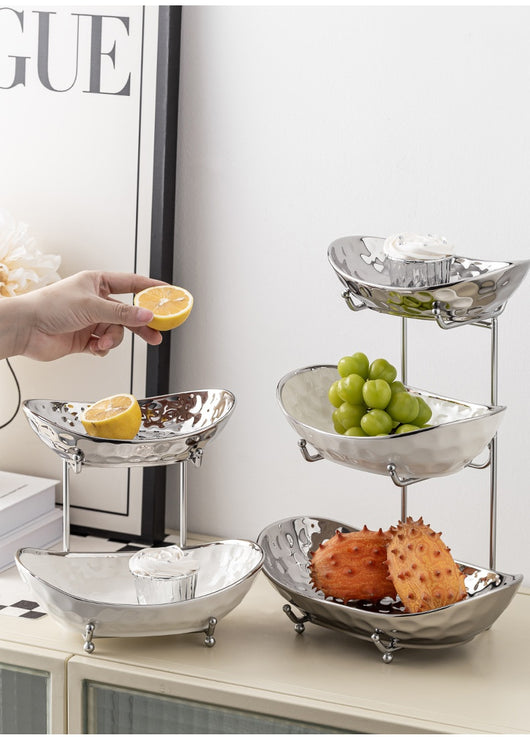 Juego de Platos Multicapa de Lujo Asequible para Frutas y Snacks - Image 13