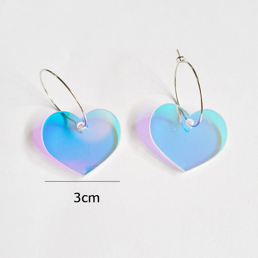 Aretes Láser Cambia Color de Acrílico Hueco - Image 10