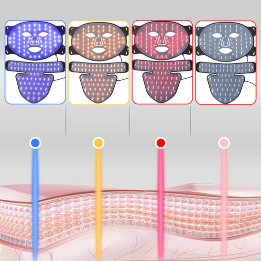 Máscara Facial LED de Fototerapia Multicolor para Rejuvenecimiento - Image 12