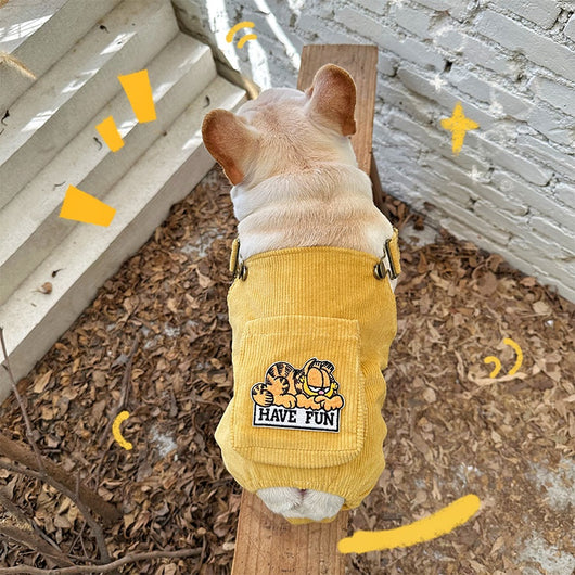 Mono Tipo Pana para Mascotas con Bolsillos Tridimensionales - Image 9