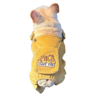 Mono Tipo Pana para Mascotas con Bolsillos Tridimensionales - Image 14