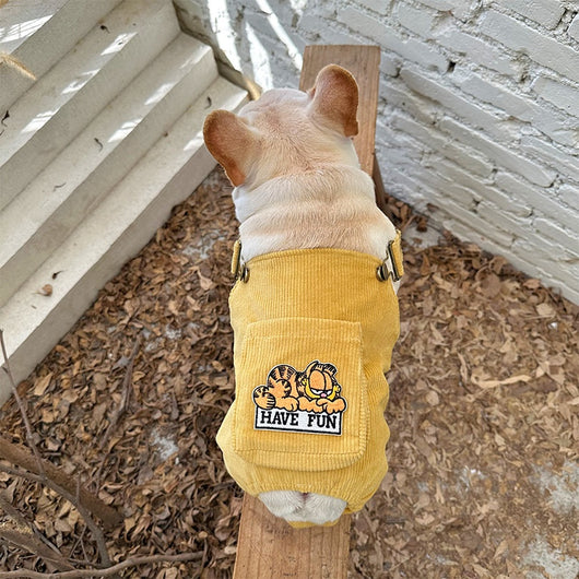 Mono Tipo Pana para Mascotas con Bolsillos Tridimensionales - Image 19