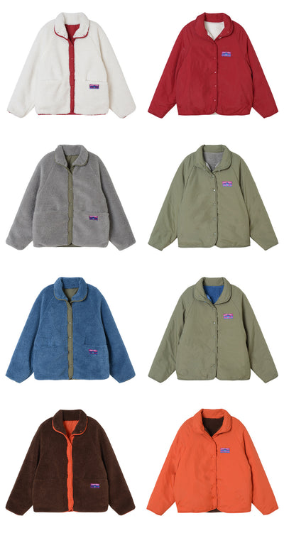 Abrigo de Lana de Cordero Gruesa para Mujer Estilo Coreano Invierno - Diseño Reversible con Cuello Alto - Image 22