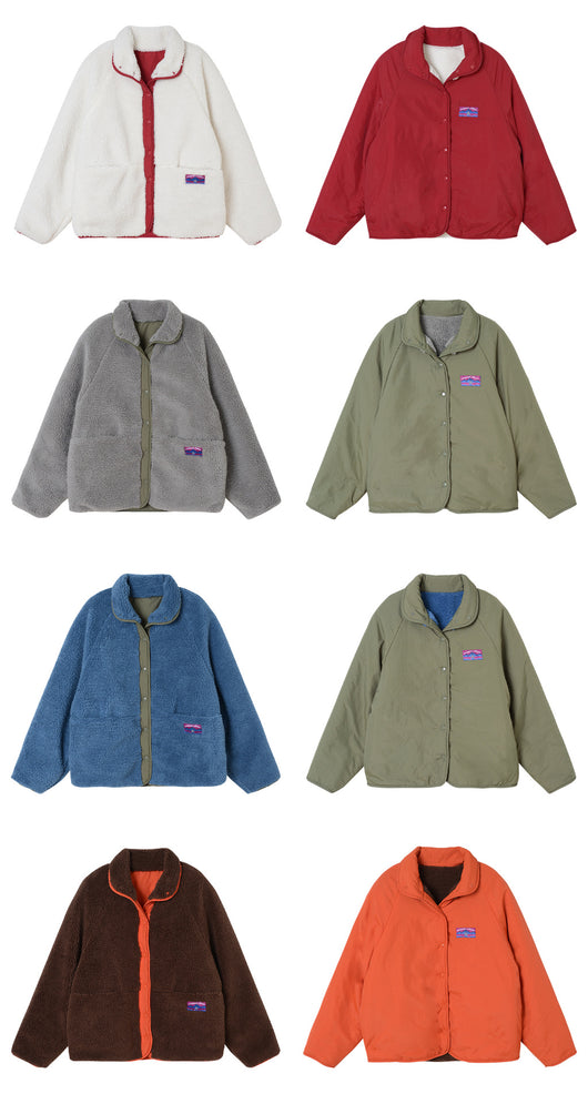 Abrigo de Lana de Cordero Gruesa para Mujer Estilo Coreano Invierno - Diseño Reversible con Cuello Alto - Image 22
