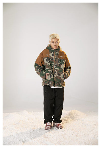 Abrigo Hoodie Camuflaje Retro de Algodón para Hombre - Image 12