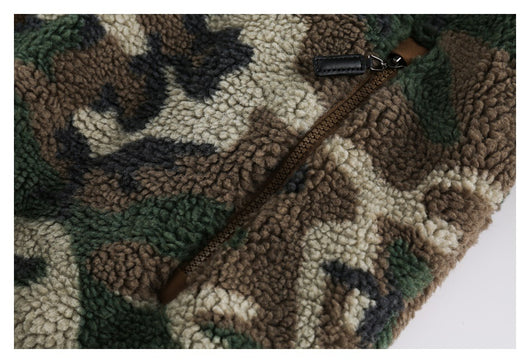 Abrigo Hoodie Camuflaje Retro de Algodón para Hombre - Image 15