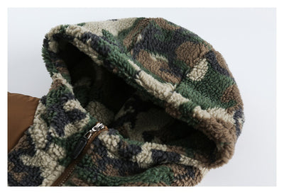 Abrigo Hoodie Camuflaje Retro de Algodón para Hombre - Image 18