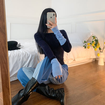 Suéter Base de Lana para Mujer Otoño 23 - Manga Larga con Puños Reforzados - Image 9