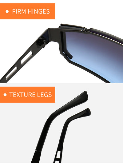 Gafas de Sol Metálicas con Personalidad para Hombre - Image 12