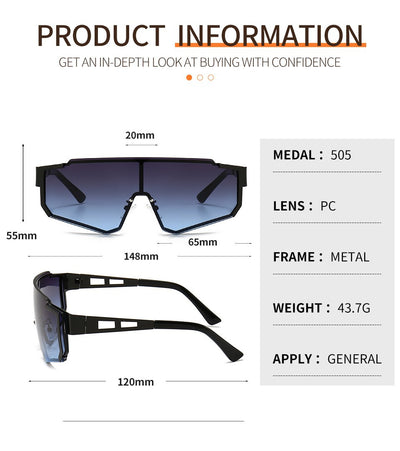 Gafas de Sol Metálicas con Personalidad para Hombre - Image 16