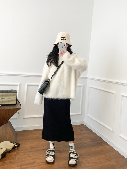Suéter de Cuello Redondo en Lana de Alpaca Premium - Image 18