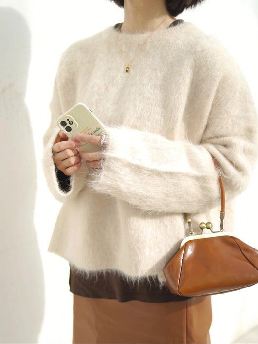 Suéter de Cuello Redondo en Lana de Alpaca Premium - Image 24