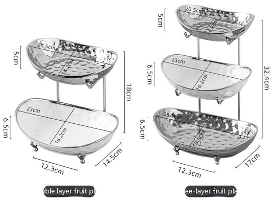 Juego de Platos Multicapa de Lujo Asequible para Frutas y Snacks - Image 30