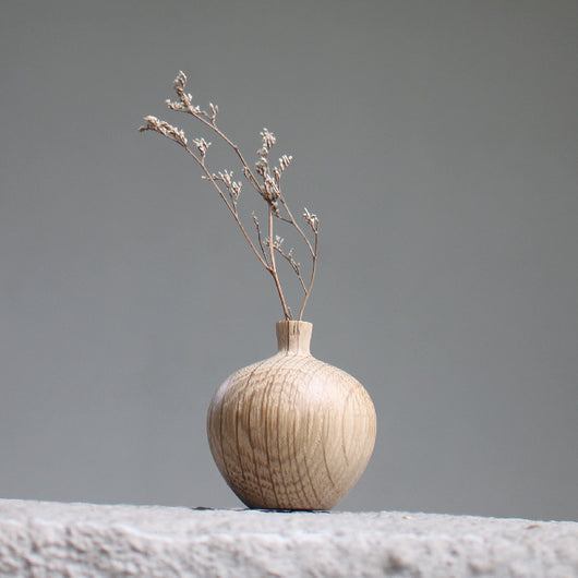 Jarrón de Madera Maciza Estilo Japonés con Flores Secas Decorativas - Image 26