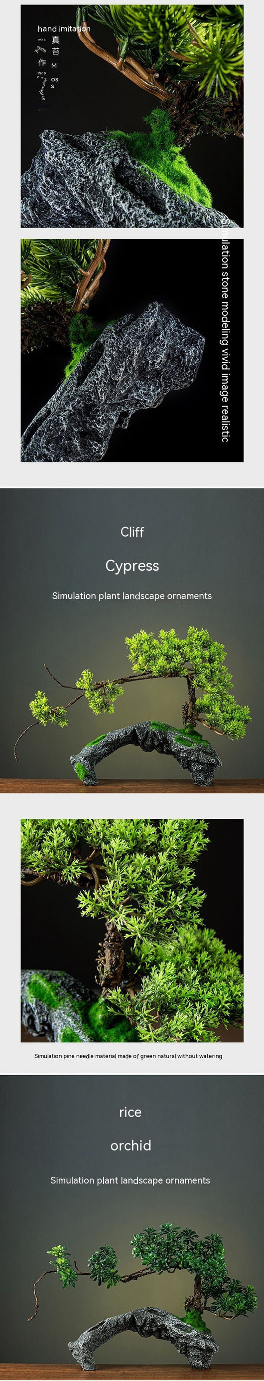Bonsái Artificial de Pino Verde con Fuente - Decoración Feng Shui para Hogar y Oficina - Image 14