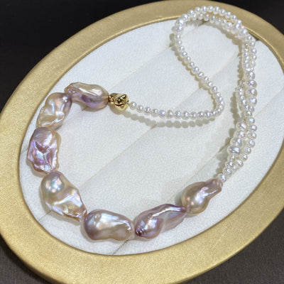 Collar de Perlas Barrocas Naturales para Otoño e Invierno - Image 12