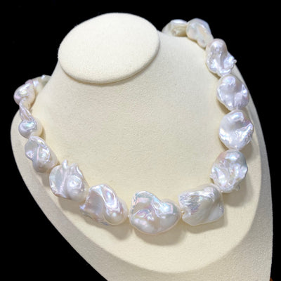 Collar de Perlas Barrocas Naturales de Agua Dulce para Mujer - Image 13