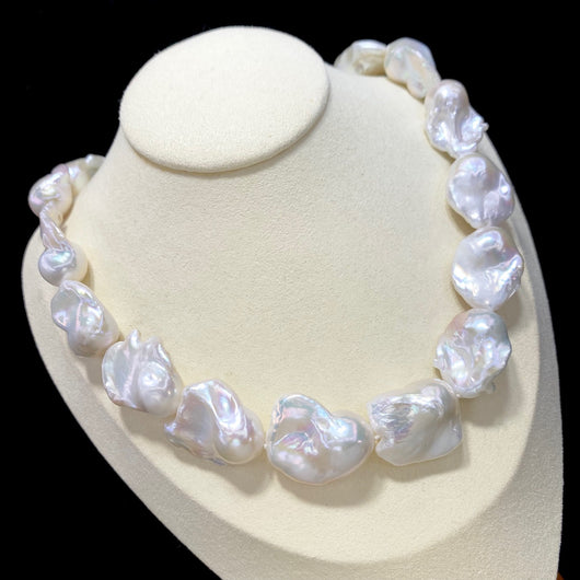 Collar de Perlas Barrocas Naturales de Agua Dulce para Mujer - Image 13