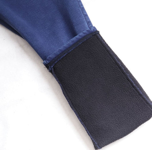 Pantalones Vaqueros Negros Cintura Alta Gruesos para Mujer - Image 8