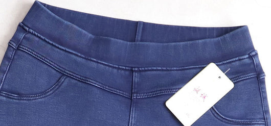 Pantalones Vaqueros Negros Cintura Alta Gruesos para Mujer - Image 10