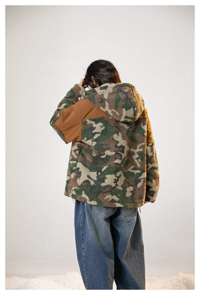 Abrigo Hoodie Camuflaje Retro de Algodón para Hombre - Image 23
