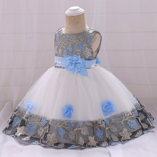 Vestido Princesa con Encaje a Juego de Colores - Image 26