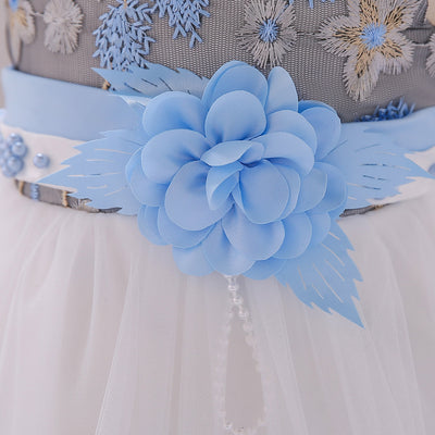 Vestido Princesa con Encaje a Juego de Colores - Image 29