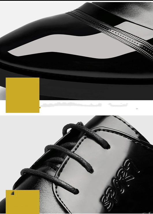 Zapatos de Cuero Puntiagudos Casual Coreanos para Hombre - Image 10