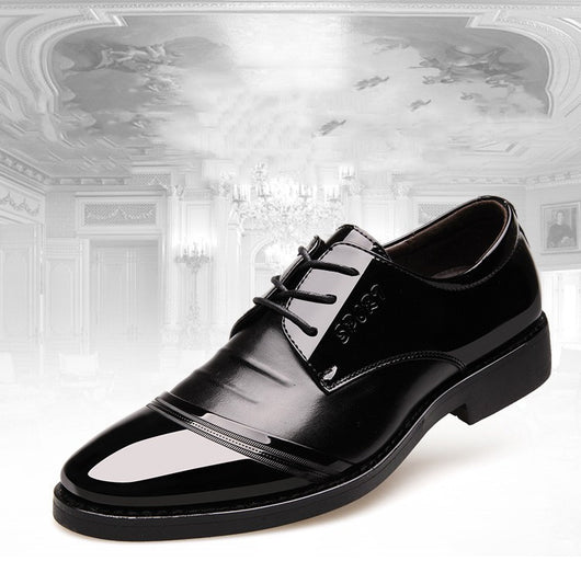 Zapatos de Cuero Puntiagudos Casual Coreanos para Hombre - Image 12