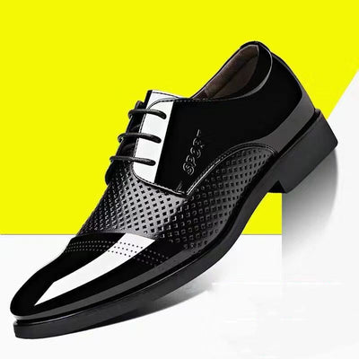 Zapatos de Cuero Puntiagudos Casual Coreanos para Hombre - Image 14