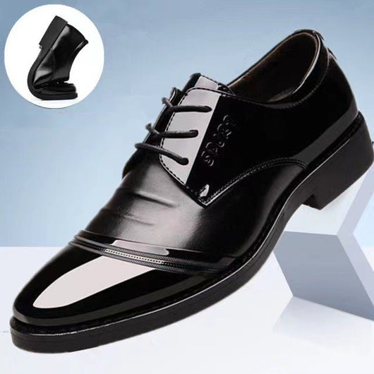 Zapatos de Cuero Puntiagudos Casual Coreanos para Hombre - Image 15