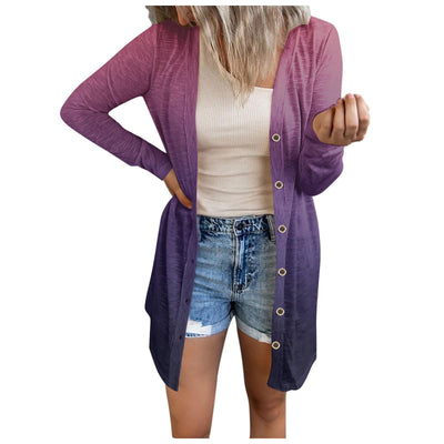 Abrigo Floral Talla Grande para Mujer - Largo Medio - Image 15