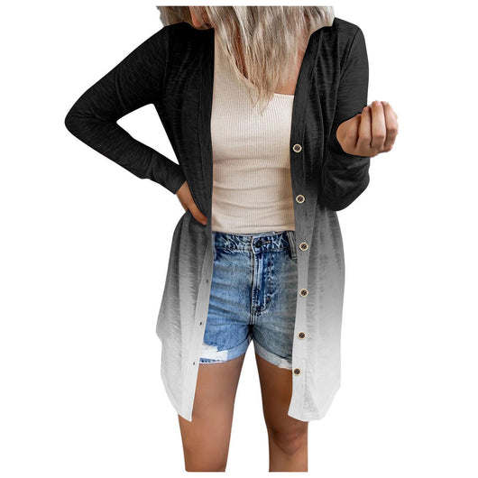 Abrigo Floral Talla Grande para Mujer - Largo Medio - Image 16