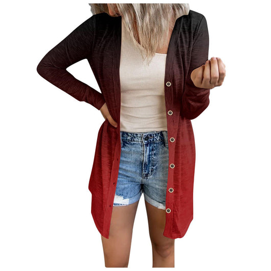 Abrigo Floral Talla Grande para Mujer - Largo Medio - Image 17