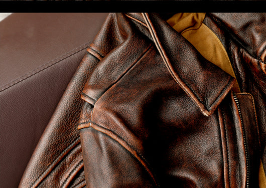 Chaqueta Motociclista Desgastada Stone Grinding - Image 19
