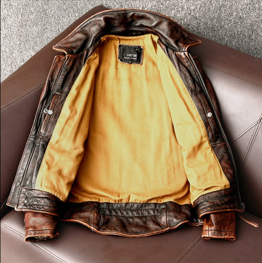 Chaqueta Motociclista Desgastada Stone Grinding - Image 24