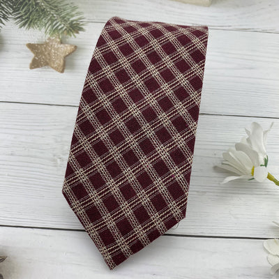 Corbata Escolar Británica de Invierno - Algodón Lino a Rayas Marrón con Cuadros - Image 40