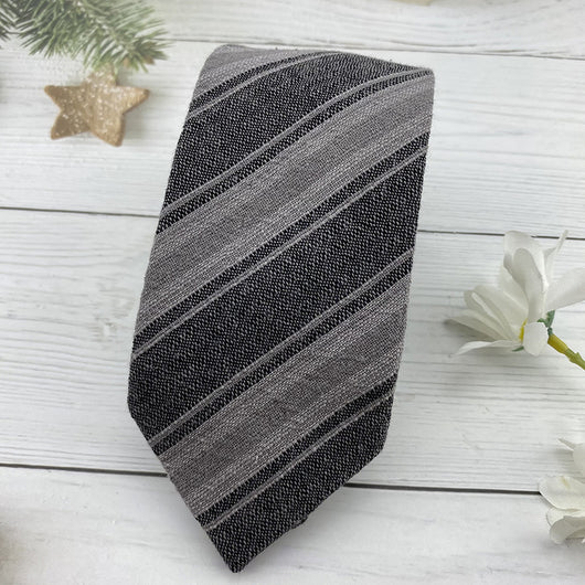 Corbata Escolar Británica de Invierno - Algodón Lino a Rayas Marrón con Cuadros - Image 41