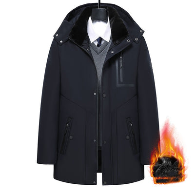 Abrigo de Invierno para Hombre con Gorro Removible - Algodón Grueso - Image 15