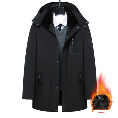 Abrigo de Invierno para Hombre con Gorro Removible - Algodón Grueso - Image 17