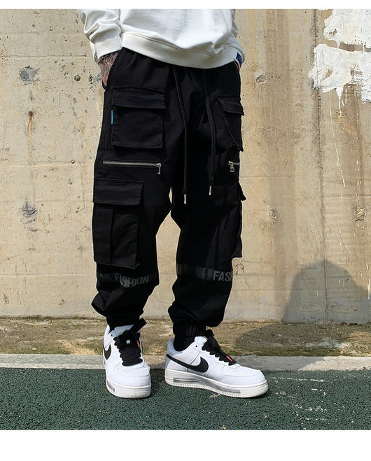 Pantalones Holgados Talla Extra Grande Estilo Mecánico - Image 10