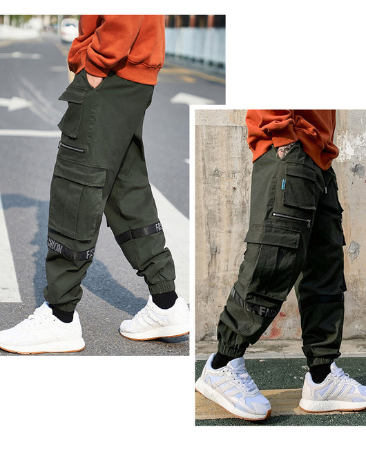 Pantalones Holgados Talla Extra Grande Estilo Mecánico - Image 11