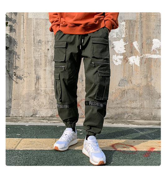 Pantalones Holgados Talla Extra Grande Estilo Mecánico - Image 12