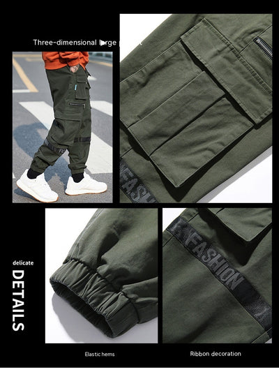 Pantalones Holgados Talla Extra Grande Estilo Mecánico - Image 15