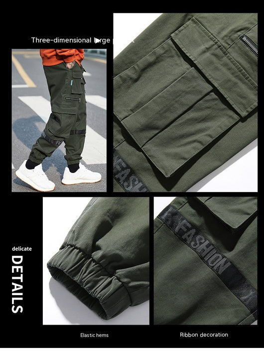 Pantalones Holgados Talla Extra Grande Estilo Mecánico - Image 15