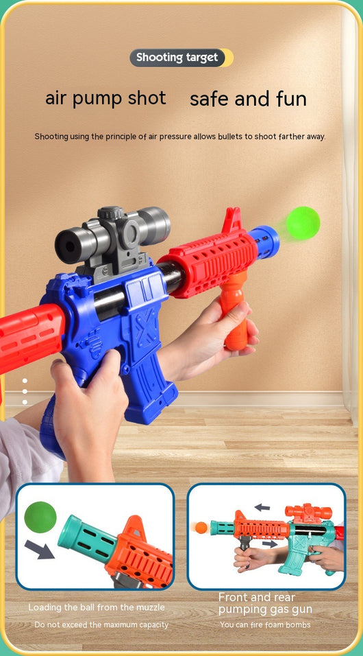 Pistola Interactiva Padre e Hijo con Blanco Giratorio Automático y Dardos Suaves - Image 14