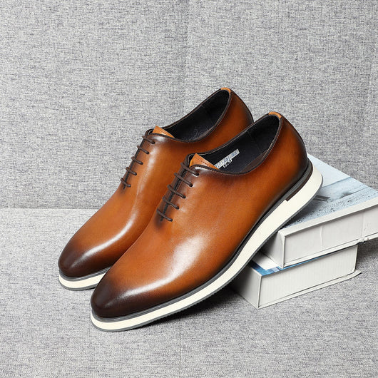 Zapatos Oxford de Cuero Genuino Fabricados a Mano - Elegancia Profesional para Hombres - Image 27