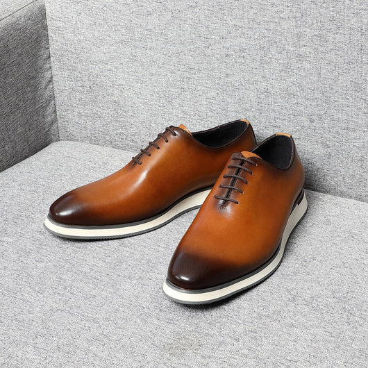 Zapatos Oxford de Cuero Genuino Fabricados a Mano - Elegancia Profesional para Hombres - Image 32