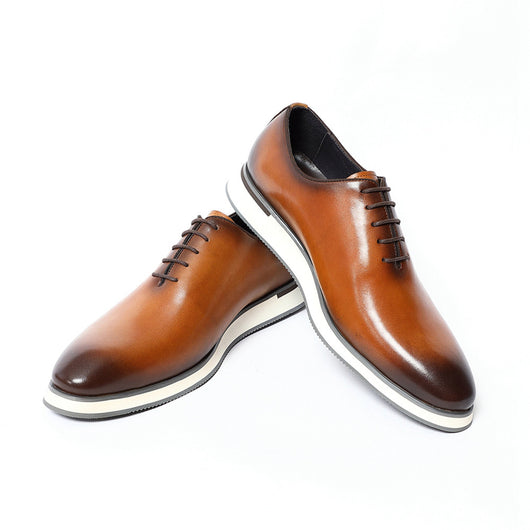 Zapatos Oxford de Cuero Genuino Fabricados a Mano - Elegancia Profesional para Hombres - Image 35