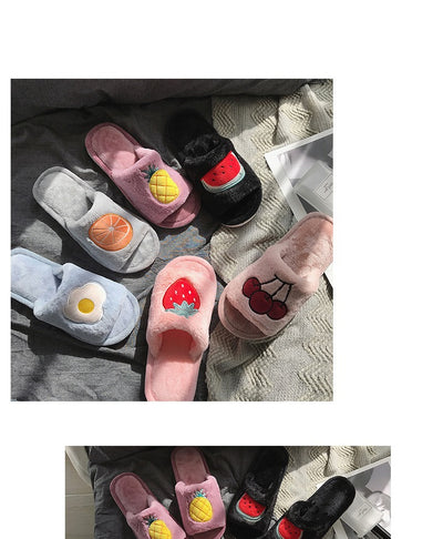 Pantuflas de Felpa Frutal - Image 22